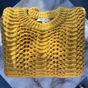 Madewell Pointelle Open Knit Sweater